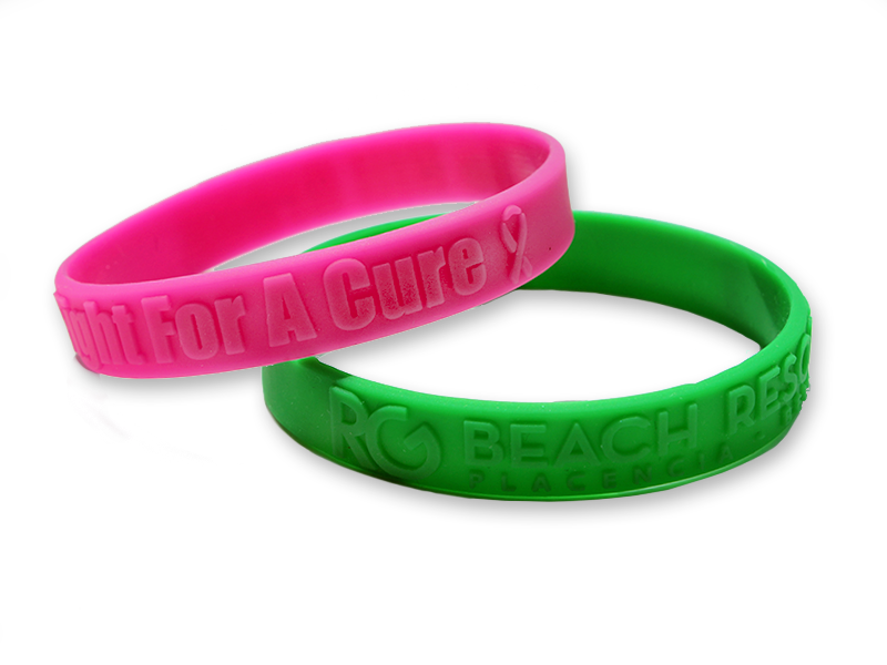 Custom Embossed Wristbands