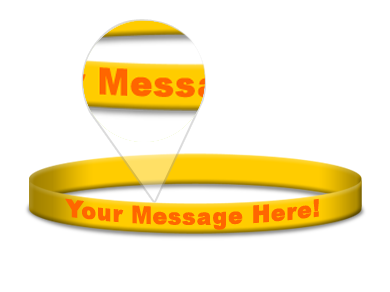Custom Silkscreened Thin Wristbands